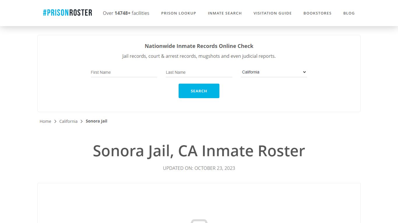 Sonora Jail, CA Inmate Roster - Prisonroster