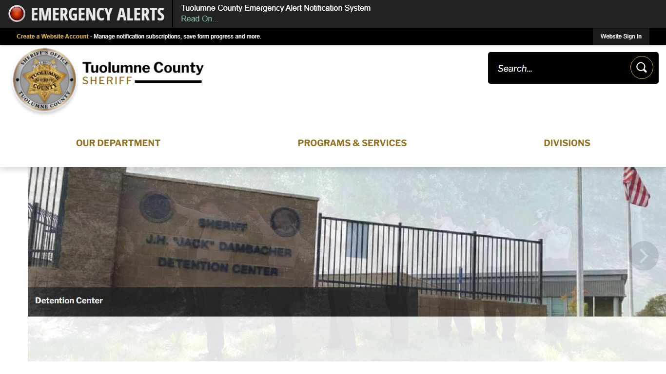 Sheriff's Office | Tuolumne County, CA - Official Website